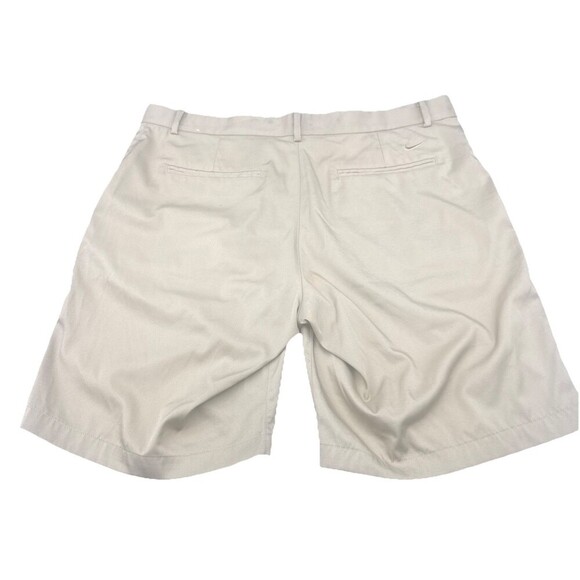 Nike Dri-Fit Mens Khaki Beige Flat Front Chino Pockets Golf Performance Sz 38 - Picture 8 of 9